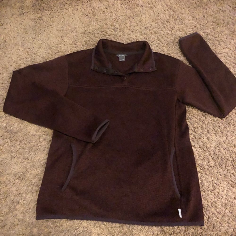 Eddie Bauer plum pullover sz XS